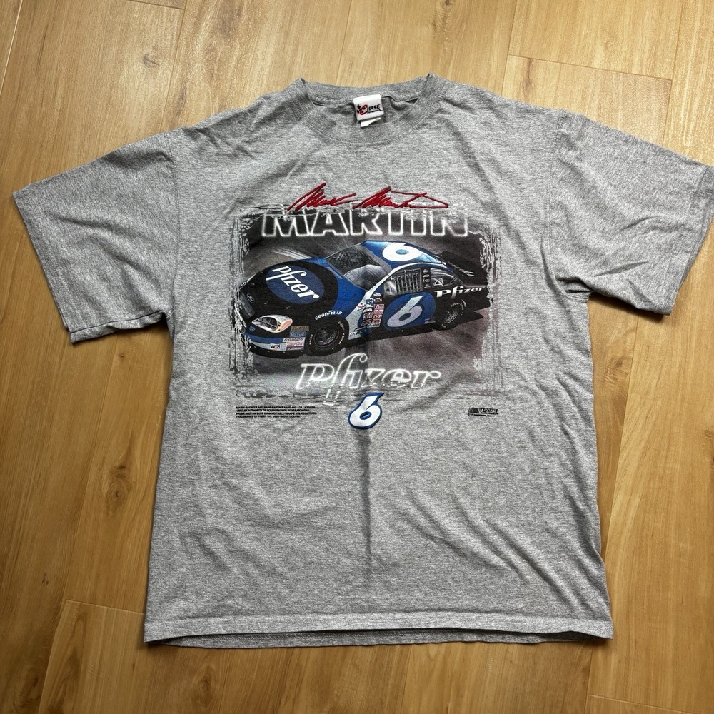 Mark Martin Pfizer Nascar T-Shirt Chase Authentics Size Large  2004